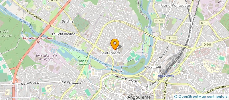 localisation de l'entreprise DERBORENCE à ANGOULEME