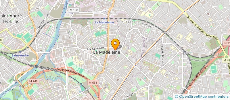 localisation de l'entreprise DERBORENCE à LA MADELEINE