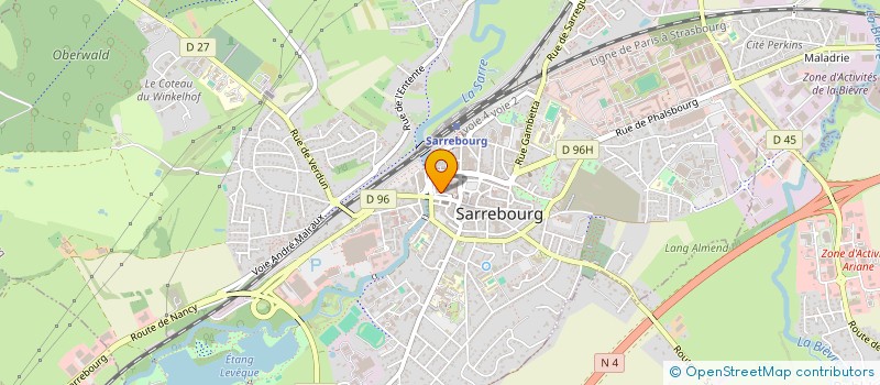 localisation de l'entreprise DERBY à SARREBOURG