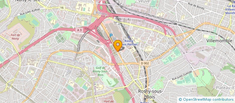 localisation de l'entreprise DERBY DIFFUSION à ROSNY-SOUS-BOIS