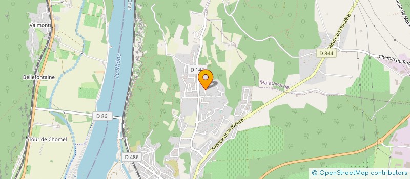 localisation de l'entreprise DERCAM SERVICE à DONZERE