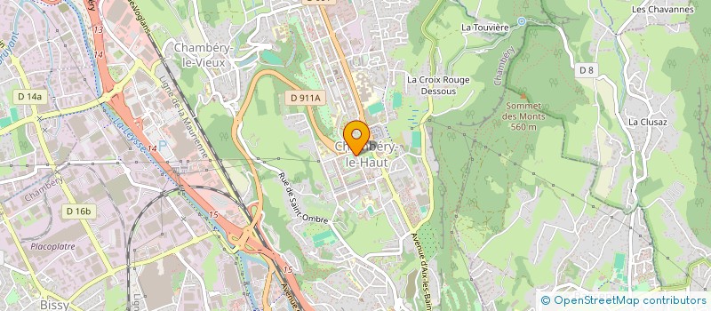 localisation de l'entreprise DERCOM  CHAMBERY