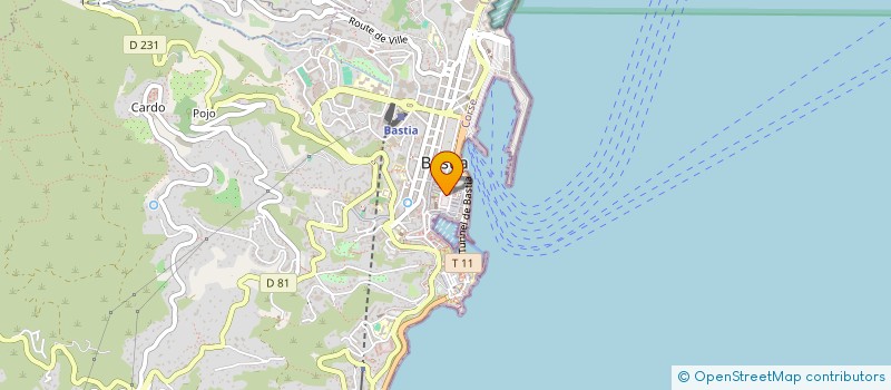 localisation de l'entreprise DERCOR à BASTIA