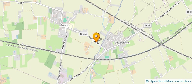 localisation de l'entreprise DEREBREU  MERRIS