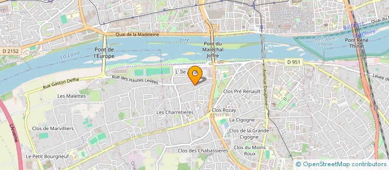 localisation de l'entreprise DEREDAC à ORLEANS