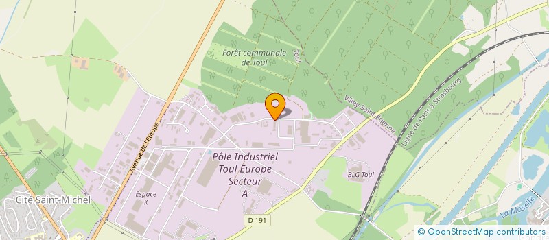 localisation de l'entreprise DERELEC à TOUL