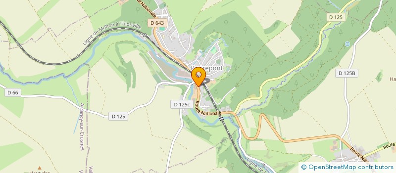 localisation de l'entreprise DERENDINGER  PIERREPONT