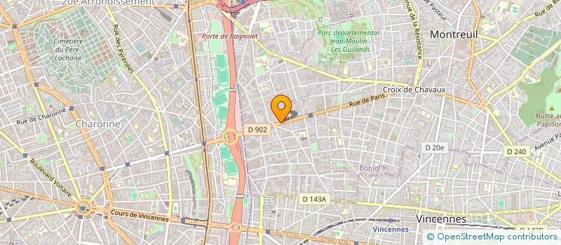 localisation de l'entreprise DERES FRET à MONTREUIL