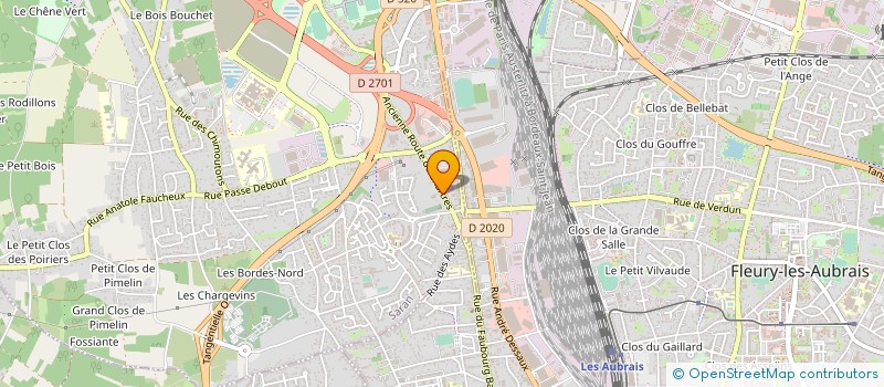 localisation de l'entreprise DERET ENTREPOTS à SARAN