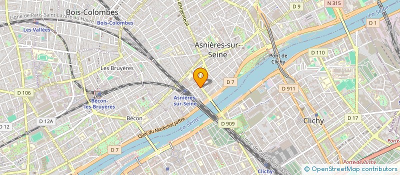 localisation de l'entreprise DEREX FRANCE à ASNIERES-SUR-SEINE