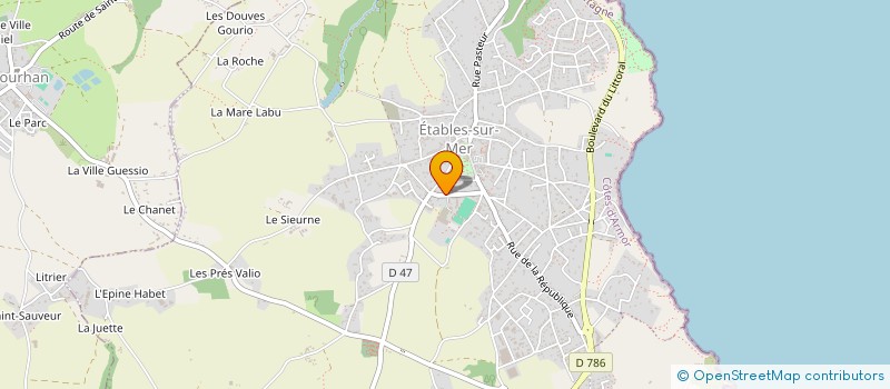 localisation de l'entreprise DERFA  BINIC-ETABLES-SUR-MER