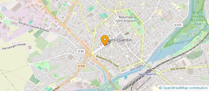 localisation de l'entreprise DERGAH à SAINT-QUENTIN