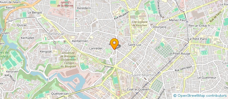 localisation de l'entreprise DERGAM  BREST