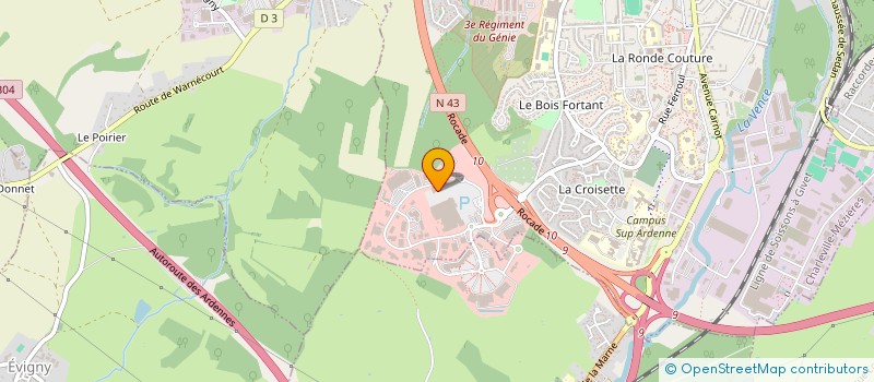localisation de l'entreprise DERGER à CHARLEVILLE-MEZIERES