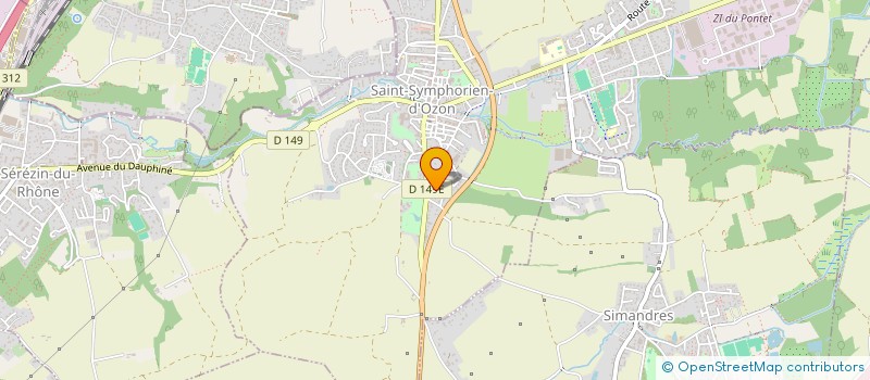 localisation de l'entreprise DERI  SAINT-SYMPHORIEN-D'OZON
