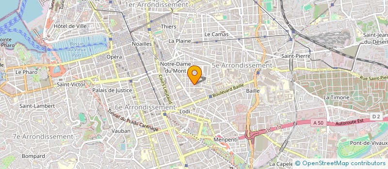 localisation de l'entreprise DERIA à MARSEILLE