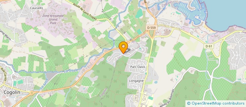 localisation de l'entreprise DERIB  LA MOLE