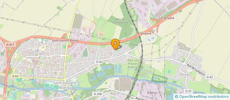 localisation de l'entreprise DERICK  SAINT-LAURENT-BLANGY