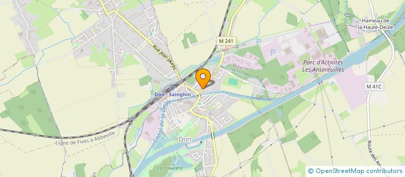 localisation de l'entreprise DERIDDER  WAVRIN