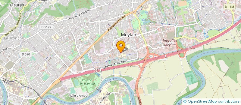 localisation de l'entreprise DERIES NOEL ET MABILON JEAN à MEYLAN