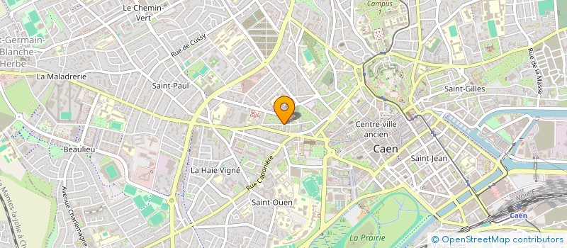 localisation de l'entreprise DERIEUX II à CAEN
