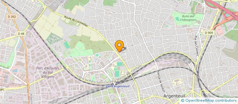 localisation de l'entreprise DERIK TRANSPORT  ARGENTEUIL