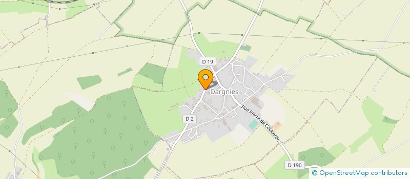 localisation de l'entreprise DERIVIERE OUTILLAGES à DARGNIES