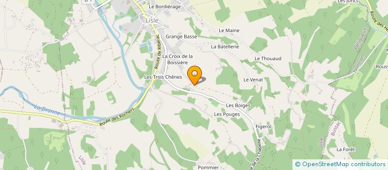 localisation de l'entreprise DERIVIUM  LISLE