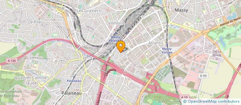 localisation de l'entreprise DERKA-NETSYS  PALAISEAU