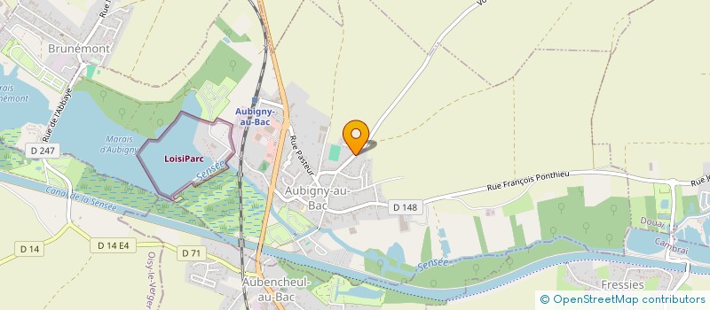localisation de l'entreprise DERKEN à AUBIGNY-AU-BAC