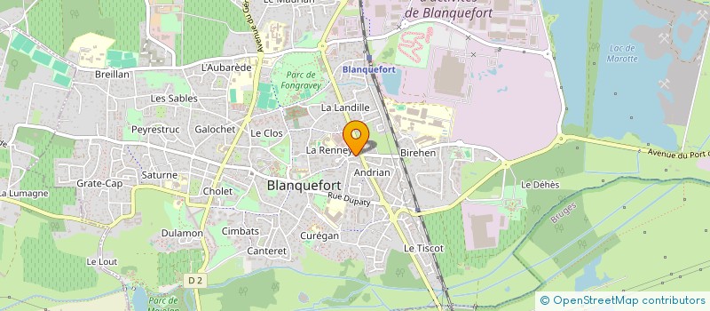 localisation de l'entreprise DERKX à BLANQUEFORT