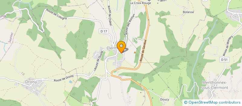 localisation de l'entreprise DERM  CORBONOD