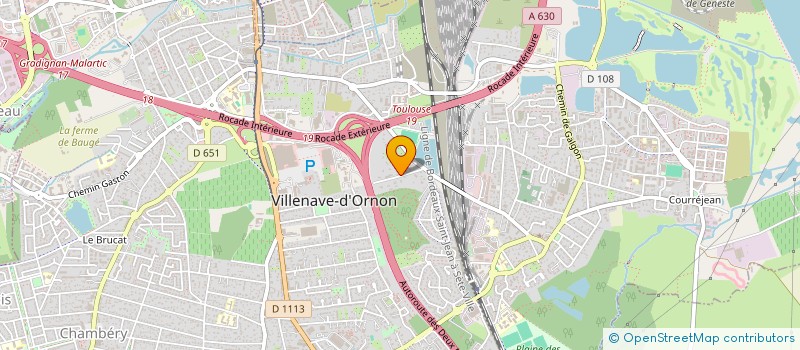 localisation de l'entreprise DERM ETHIQUE  VILLENAVE-D'ORNON