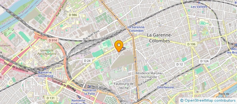 localisation de l'entreprise DERM-HOPE à LA GARENNE-COLOMBES