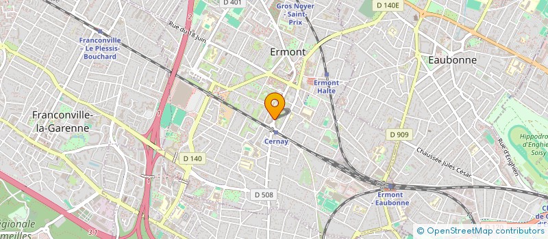 localisation de l'entreprise DERM LASER  ERMONT