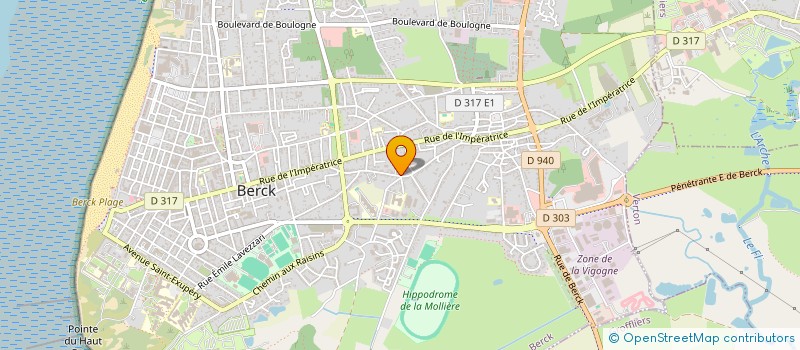 localisation de l'entreprise DERMA-CONTOURS  BERCK