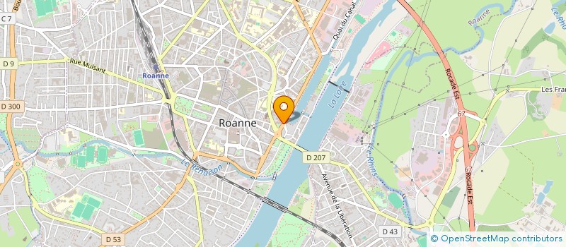 localisation de l'entreprise DERMA - DAN  ROANNE