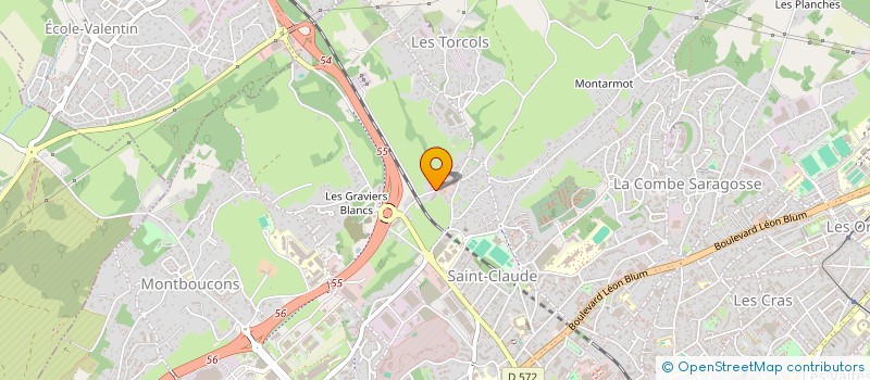 localisation de l'entreprise DERMA-INK à BESANCON