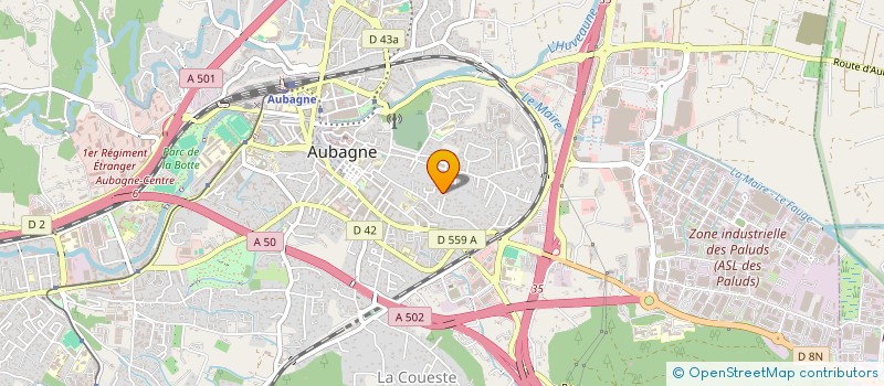 localisation de l'entreprise DERMA LASER BY FLORIANE à AUBAGNE
