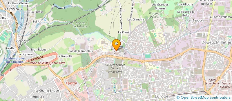 localisation de l'entreprise DERMA PARC à SAINT-CYR-SUR-LOIRE