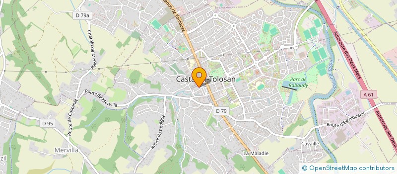 localisation de l'entreprise DERMA SUD à CASTANET-TOLOSAN