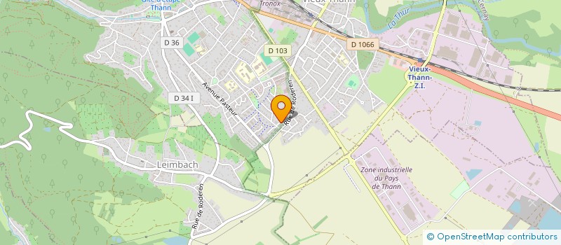 localisation de l'entreprise DERMA-THUR  THANN