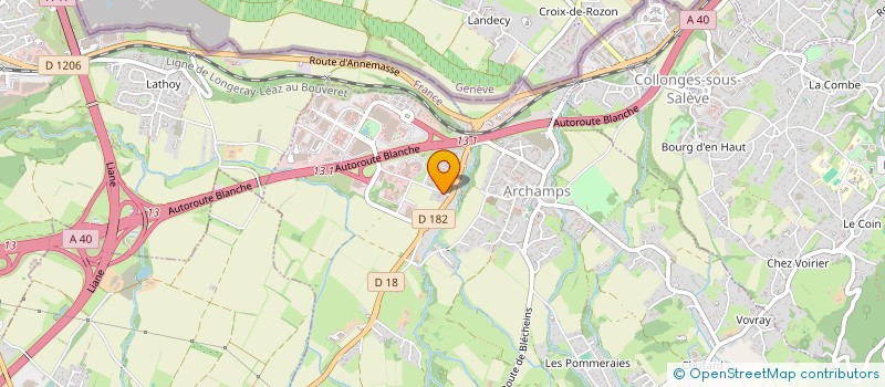 localisation de l'entreprise DERMADIS à ARCHAMPS
