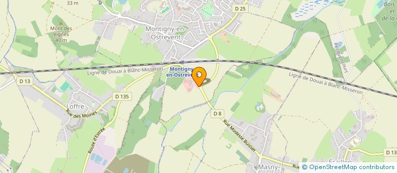 localisation de l'entreprise DERMADIS  MONTIGNY-EN-OSTREVENT