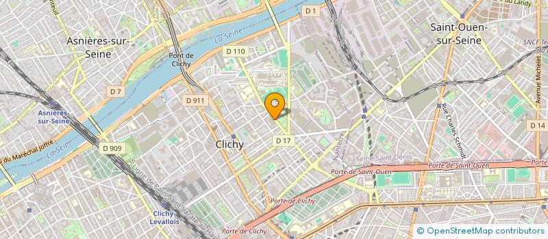 localisation de l'entreprise DERMAFRANCE à CLICHY