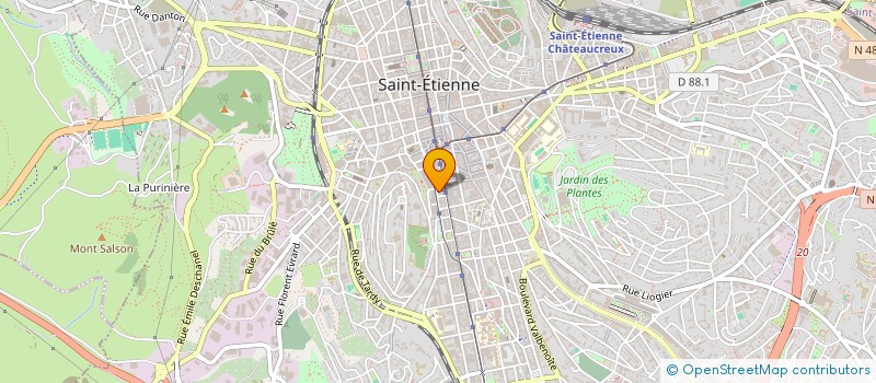 localisation de l'entreprise DERMAGYN  SAINT-ETIENNE