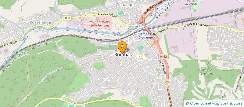 localisation de l'entreprise DERMALYA  ROMBAS