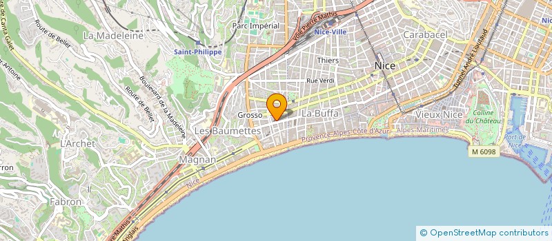 localisation de l'entreprise DERMANICE MAQUILLAGE PERMANENT à NICE