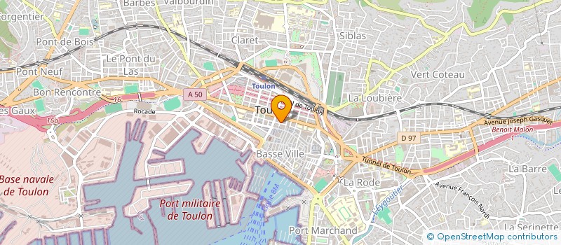 localisation de l'entreprise DERMAPRO 83 à TOULON