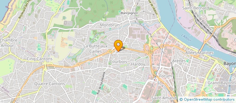 localisation de l'entreprise DERMAPRO ANGLET à ANGLET